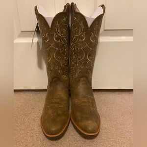 Twisted X Woman’s Fancy Stitched Western Performance Boots - 6.5, Bomber